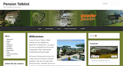 Desktop Screenshot of pension-talblick.com