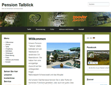 Tablet Screenshot of pension-talblick.com